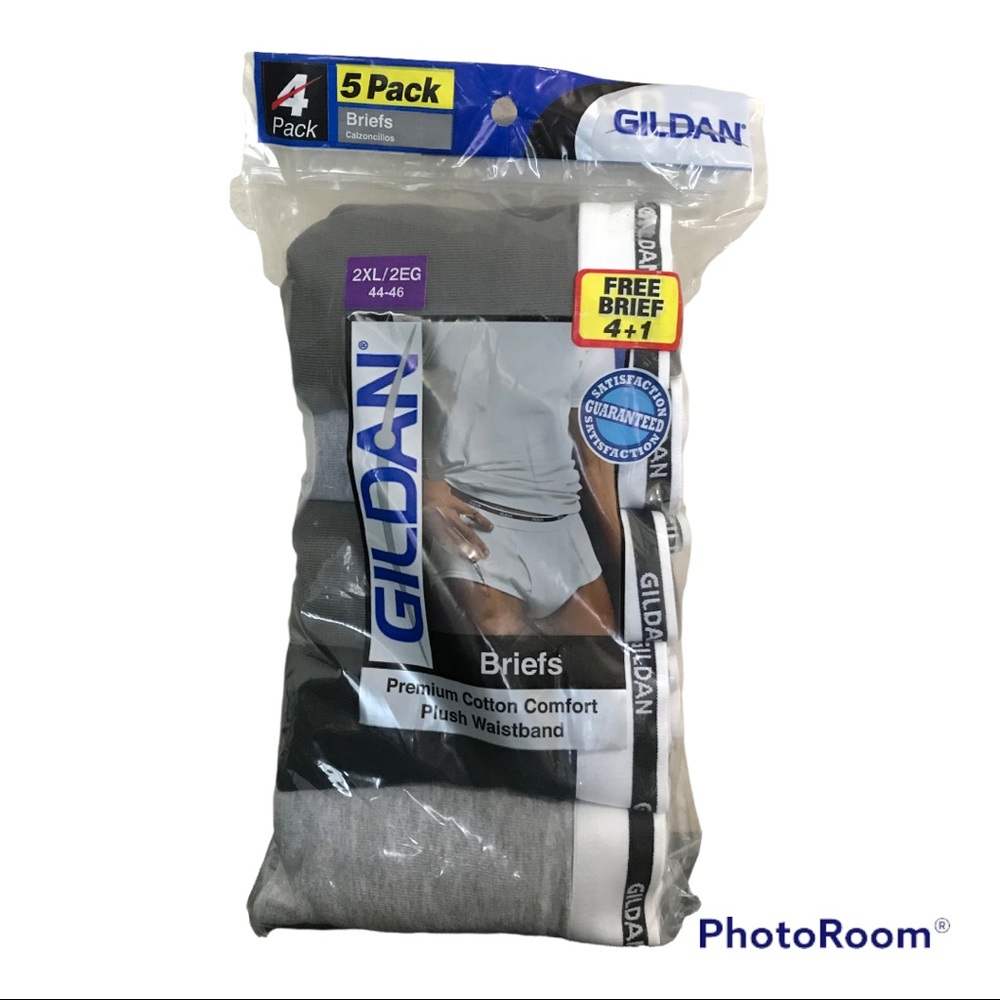 New in Package Gildan 5 pack Briefs | 100% Cotton Underwear